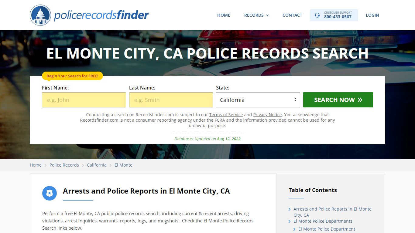 El Monte, Los Angeles County, CA Police Reports & Police ...